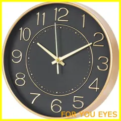 【特価商品】HZDHCLH 掛け時計 電波時計 黒 静音 直径25cm 自動受信 アナログ 夜間秒針停止 機能付き…