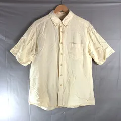 エディーバウアー Eddie Bauer シャツ 半袖 綿 ポケット ボタン 薄黄色 Lサイズ 2025090900250のサムネイル