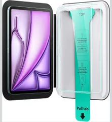 ESR 2枚入り iPad Air 13インチ フィルム M3/M2 (2025/2024 第7/6世代)専用 強化ガラスフィルム 9H スクリーン保護 簡単貼り付け 自動除塵 気泡ゼロ 指紋防止 傷防止 HD高透過度 Apple Pencil対応