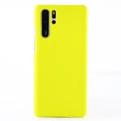P30 Pro ケース  耐衝撃 シンプル さらさら ハード ケース 【Color】 イエローのサムネイル