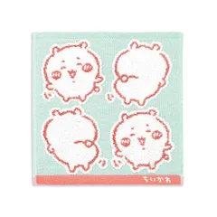 新品 ちいかわ(Chiikawa) イエー タオルハンカチ グリーン ちいかわ ガーゼパイル 41-1230080 約25×25cm