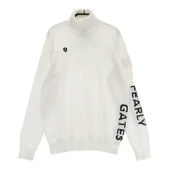 サイズ：1 PEARLY GATES パーリーゲイツ 2022年モデル タートルネック ニットセーター  ホワイト系 [240101335474] ゴルフウェア レディース ストスト