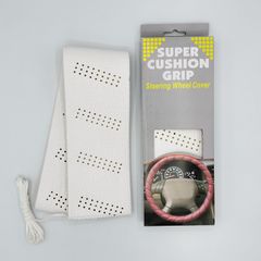 【ホワイト/3mm】スポーツグリップ ハンドルカバー SUPER  CUSHION GRIP 巻き付けタイプ USDM ステアリングカバー