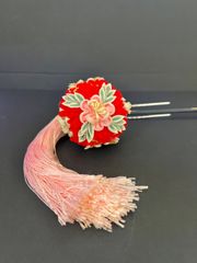 専用　菜の花色のくす玉簪　房飾り2本　 ビラ簪　Uピン簪　櫛簪　玉簪　後挿し 楽天市場】【メール便 送料無料】 Uピン セット かんざし 簪