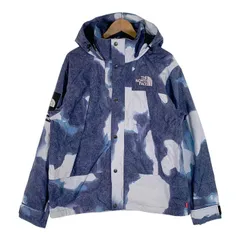 SUPREME シュプリーム 21AW THE NORTH FACE ノースフェイス Bleached Denim Print Mountain Jacket ブリーチドデニムプリント マウンテンジャケット ブルー NP52100I Size M