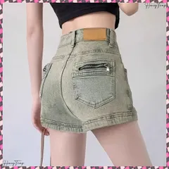 送料無料 ウォッシュデニムショートパンツレディース ヴィンテージ風デニムショーパン 美脚脚長ジーパン お洒落アメカジホットパンツ 細見え美尻ジーンズ レトロ短パンオルチャン ビンテージデニム夏 カジュアルジーンズ 韓国風デニム短パン