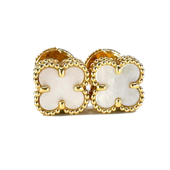 【SAランク】Van Cleef & Arpels ヴァンクリーフ＆アーペル スイートアルハンブラ シェルピアス RA44800  ☆正規品☆