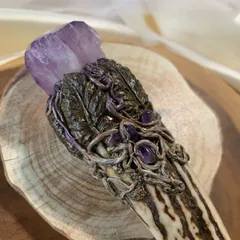 うさ様御専用♡アメジスト鹿角ワンド#27