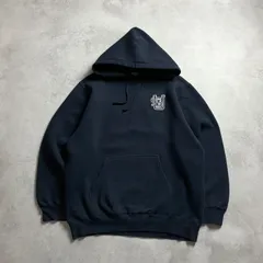 00s OLD STUSSY 刺繍パーカー ネイビー フェード ワッフル S 00s OLD STUSSY 刺繍パーカー ネイビー フェード ワッフル S