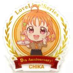 [중고] 배지 핀즈 (캐릭터) 타카미 치카 [세가 콜라보 카페 러브라이브! 시리즈 9th Anniversary! 아크릴 배지 (Aqours 카페 데포르메)]