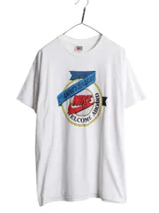 【お得なクーポン配布中!】 90s USA製 ナイキ スウッシュ ロゴ プリント Tシャツ メンズ XL オールド 初期 銀タグ 当時物 シングルステッチ グラフィック 大きいサイズ