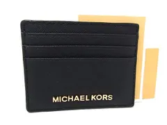 ■美品■ MICHAEL KORS マイケルコース レザー カードケース カード入れ レディース ブラック系 DH9185