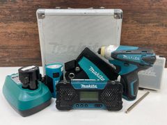 makita/マキタ 充電式ドライバドリル&ラジオ&ライトセット CK1002SP 電動工具 ケース付き【G4/C121-3】