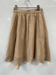 nl332⚫︎PROPORTION⚫︎プロポーションボディドレッシング⚫︎シフォン⚫︎フレア⚫︎スカート⚫︎size3⚫︎ベージュ