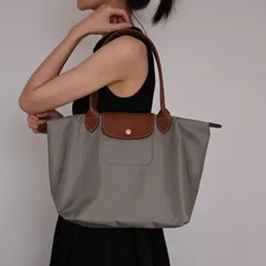 【新品未使用】LONGCHAMP ロンシャン ル プリアージュ トートバッグ グレー