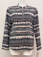 【春夏新品】長袖クルーネックカットソー❤︎首元ファスナー付きで着やすい、着せやすい！ミセス•シニア･高齢者•おばあちゃん服❤︎母の日や敬老の日に！