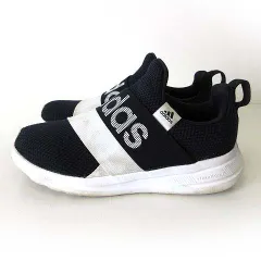 アディダス adidas スニーカー ライトレーサー アダプト 6.0 キッズ Lite Racer Adapt 6.0 kids 黒 ブラック 白 19.5cm くつ 靴 シューズ