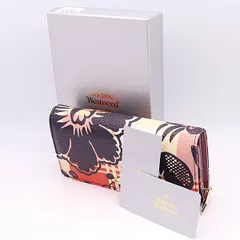 良品 箱付 ヴィヴィアンウエストウッド 長財布 フラワー YSD