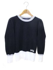 M'S GRACY - エムズグレイシー 315322 カットソー 40 ブラック ボトルネック マーガレットモチーフ ITEGBJXE38S9 エムズグレイシー 315322 カットソー 40 ブラック ボトルネック