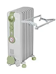 【緊急値下げ】タオルハンガー付デロンギオイルヒーター 1500W オイルヒーター【トップハンガー付き特別セット】（暖房器具
