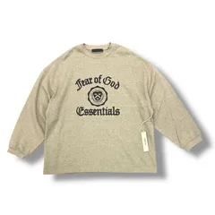参考上代19800円 未使用品 FEAR OF GOD ESSENTIALS HEAVY LONGSLEEVE TEE ヘビー ロングスリーブ Tシャツ カットソー スウェット フィアオブゴッド エッセンシャルズ FOG グレー系 M 86303A3