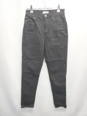 ◇ Θ YANUK ヤヌーク ハイウエスト ストレッチ スキニーパンツ サイズ23 ブラック レディース E  【1507100003089】