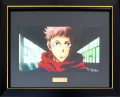 【中古】原画イラストボード 付属品付)呪術廻戦 B5キャラファイングラフ 虎杖悠仁 -A-