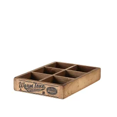 小物入れ 木製 おしゃれ DULTON ダルトン 仕切あり 小物 ケース 6 PARTITION WOODEN BOX ウッデン ボックス 小物収納 CH11-H417NT 収納ケース 収納ボックス 道具入れ 整理整頓のサムネイル