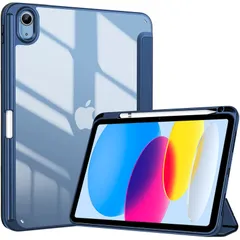 【在庫セール】A2777 A2757 ペン収納 A2696 2022通用 耐衝撃 2025/10.9インチ iPad（A16）11インチ 三つ折り ケース スタンド 11世代/10世代 iPad スマートカバー（ネイビー） ProCase