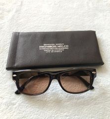 HWZNBROSS original BIKER SHADE (BROWN）ハウゼンブロス ウェリントン型 サングラス オリジナル バイカーシェード 新品 HWZN BROSS【ライトブラウン】ブラウンレンズ