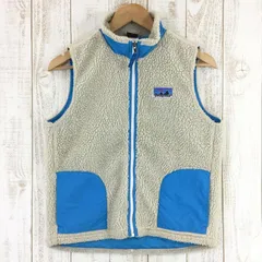 【Kid's L アイボリー系】 Patagonia ( パタゴニア ) キッズ レトロ エックス ベスト K'S Retro-X Vest 65617 International Kid's NLR ナチュラル×ラリマーブルー フリース ベス