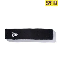 【ムラスポ公式】新品 NEW ERA ニューエラ ヘッドバンド フラッグロゴ ブラック × ホワイト 14164453