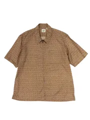 00s GAP チェック柄 ジップアップ 半袖シャツ