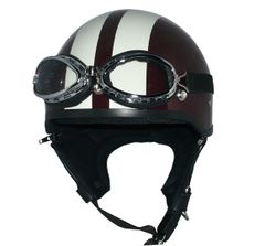 美品・ゴーグル付】半キャップ ピンク×ホワイト125cc以下用（天気の子
