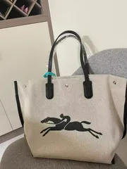 LONGCHAMP ロゾ XL トート ミント バンドゥとチャーム付き