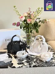 DIOR 2025年春夏新作 D-Vibe East-West ミニバッグ ? ブルーオブリーク [本日特価|新品未使用品]