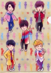 【中古】クリアファイル A.B.C-Z(似顔絵イラスト) A4クリアファイル 「A.B.C-Z 5STARS FESTIVAL IN JOYPOLIS」