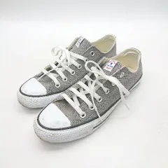 ◇ Θ CONVERSE コンバース ローカットスニーカー サイズ24.5 グレー レディース E  【1502180035821】