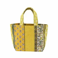 キャンバスバッグ マルセイユストライプ ミモザイエロー 14224750355