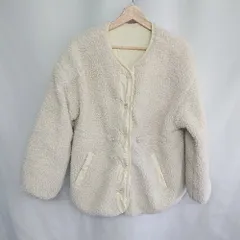 ■ CLASSICAL ELF クラシカルエルフ 長袖 リバーシブルジャケット サイズL ホワイト系 レディース E  【1408060065349】