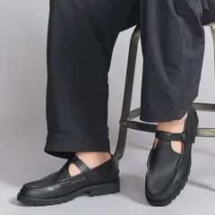 (BEAUTY&YOUTH)完売未使用 定価1.5万ユナイテッドアローズT-BARローファー 黒 26.0cm