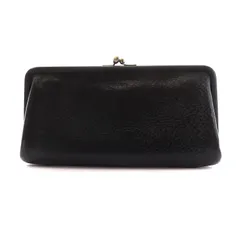 超希少✨ゲンテン　genten　がま口　レザー　二つ折り財布　レディース　黒 genten 財布 カットワーク 二つ折り財布 レディース メンズ