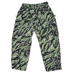 SSZ(エスエスズィー) 24SS EVISEN SKATEBOARDS×高田音楽制作事務所×SSZ 6 ポケット パンツ カモ  11-24-1516-139 S グリーン×ブラック カーゴ ナイロン コラボ