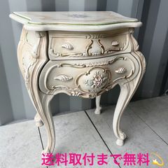 ロココ 金彩 彫刻♦️豪華な高級アンティーク 大理石テーブル