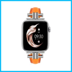 【人気商品】[Juntan] アップルウォッチ38ミリメートル40ミリメートル41ミリメートル42ミリメートル44ミリメートル45ミリメートル、iWatchの女性バンドシリーズ8 7 6 5 4 3 2 1 SE用ステンレスバックルと本革I字型ウォッチストラッ