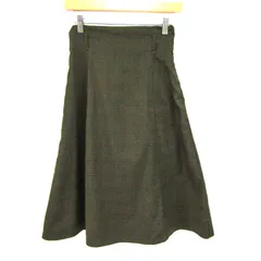 ロペピクニック フレアスカート 未使用 ストレッチ ブランド ボトムス レディース 38サイズ カーキ ROPE PICNIC