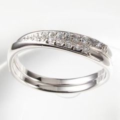 ☆俄☆ せせらぎ ダイヤモンド マリッジリング ペア Pt950 定価29.2万 