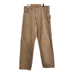 Dickies ディッキーズ ペインターパンツ ワーク ブラウン (メンズ W34 L32) 中古 古着 S2963