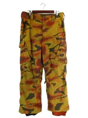 バートン BURTON スノーボード ウェア パンツ 迷彩 カモフラ柄 サイズM カーキ QQQ