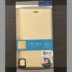 2個セット【未開封品】LEPLUS　iPhone11 pro/PRIME ベージュ　＋　iPhone 11 Pro Max 薄型PUレザーフラップケース「PRIME」 レッド